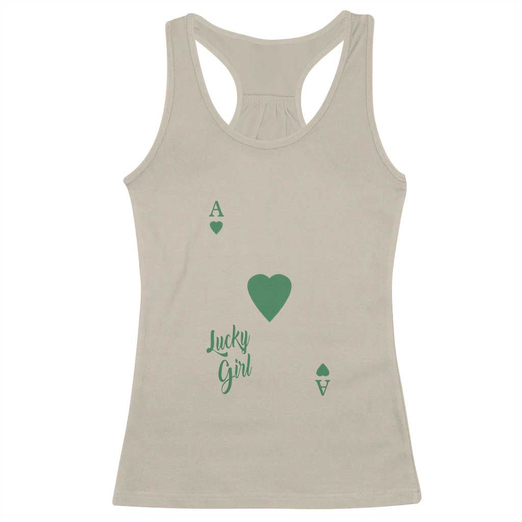 St Patricks Day Irish Lucky Girl Racerback Tank Top TS10 Sand Print Your Wear