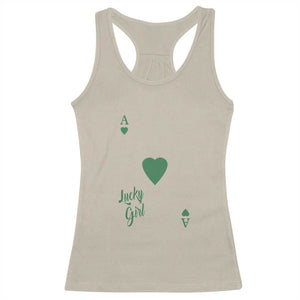 St Patricks Day Irish Lucky Girl Racerback Tank Top TS10 Sand Print Your Wear