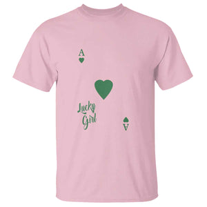St Patricks Day Irish Lucky Girl T Shirt TS10 Light Pink Print Your Wear