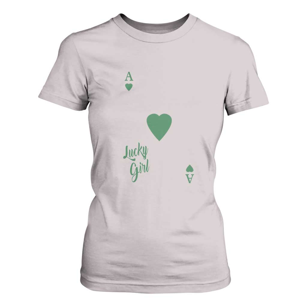St Patricks Day Irish Lucky Girl T Shirt For Women TS10 Ice Gray Print Your Wear