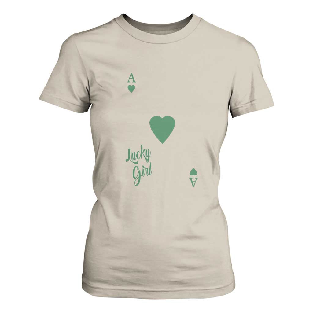 St Patricks Day Irish Lucky Girl T Shirt For Women TS10 Sand Print Your Wear