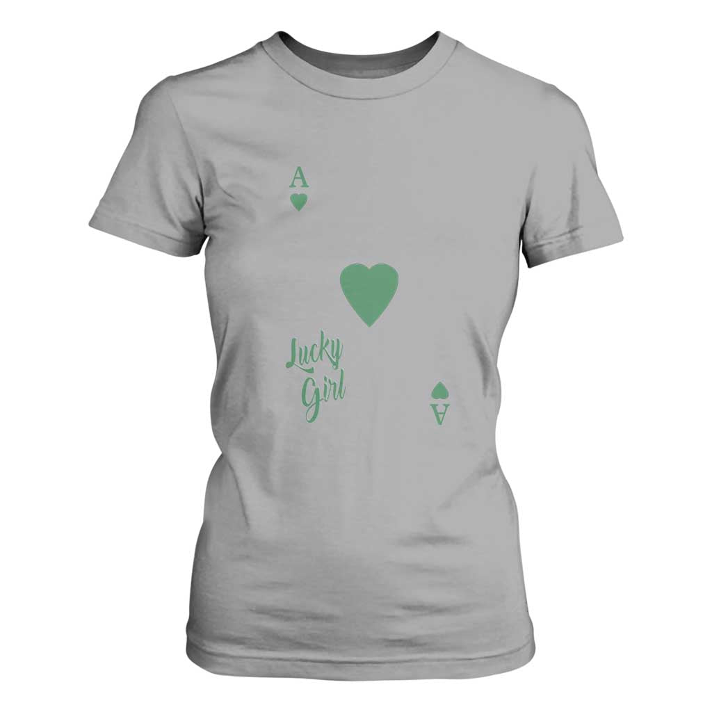 St Patricks Day Irish Lucky Girl T Shirt For Women TS10 Sport Gray Print Your Wear