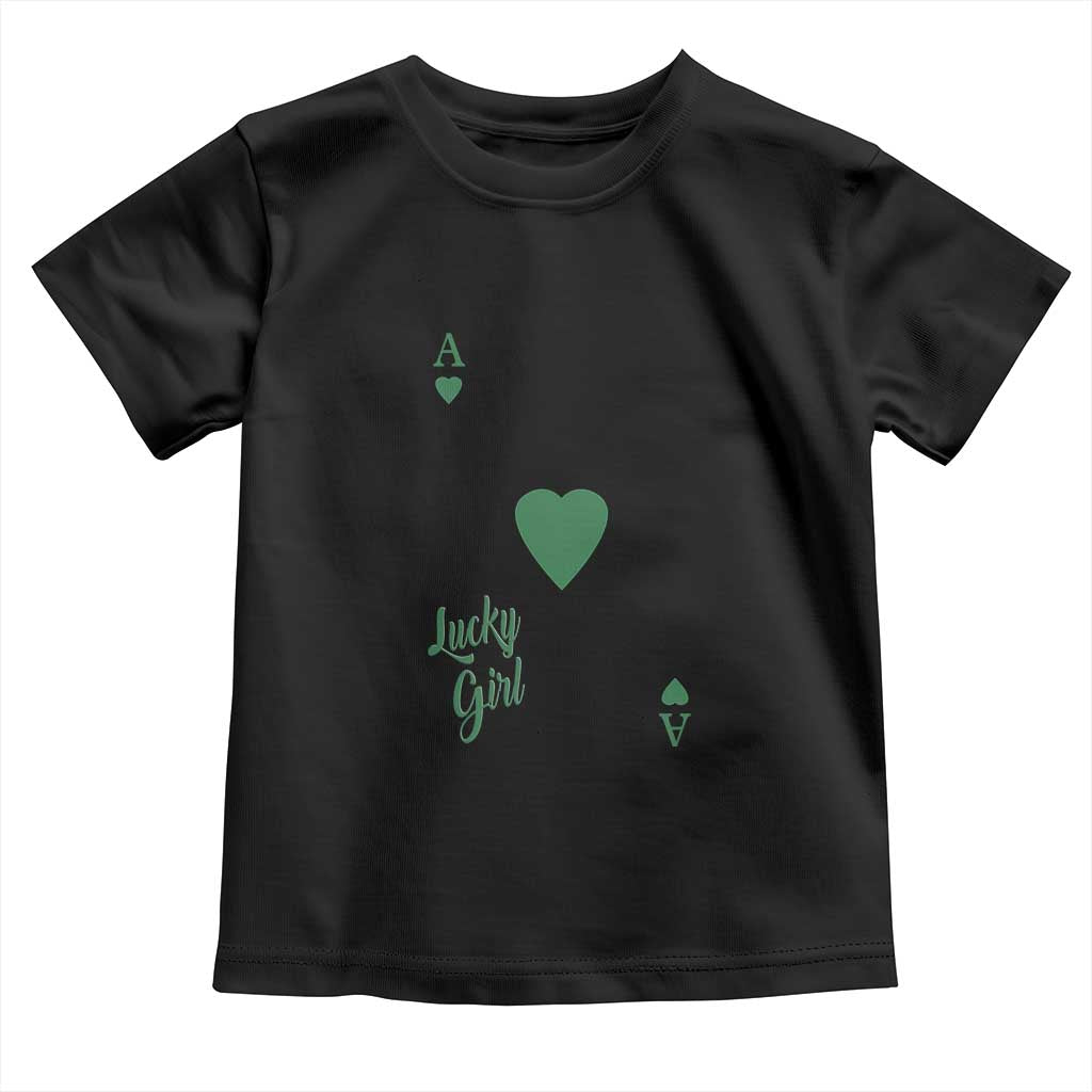 St Patricks Day Irish Lucky Girl Toddler T Shirt TS10 Black Print Your Wear
