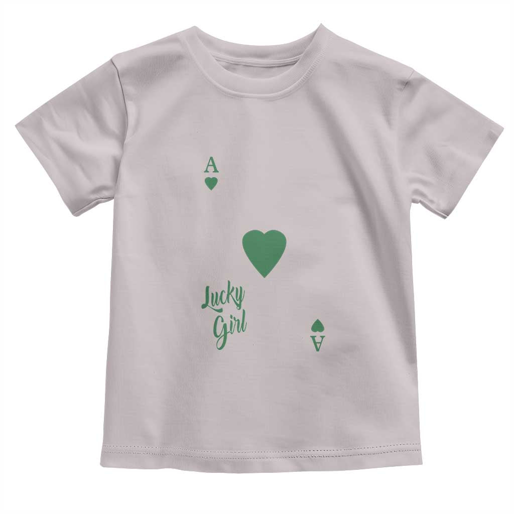 St Patricks Day Irish Lucky Girl Toddler T Shirt TS10 Ice Gray Print Your Wear
