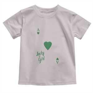 St Patricks Day Irish Lucky Girl Toddler T Shirt TS10 Ice Gray Print Your Wear