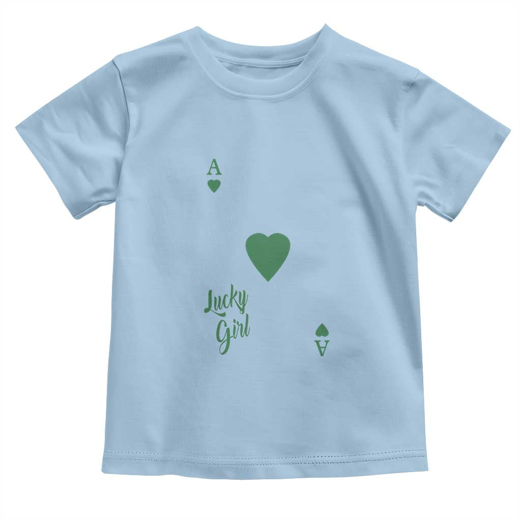 St Patricks Day Irish Lucky Girl Toddler T Shirt TS10 Light Blue Print Your Wear