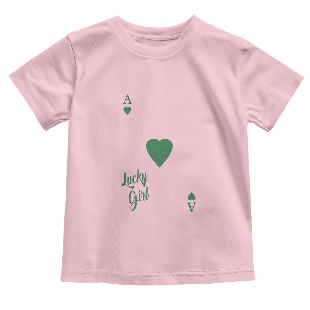 St Patricks Day Irish Lucky Girl Toddler T Shirt TS10 Light Pink Print Your Wear
