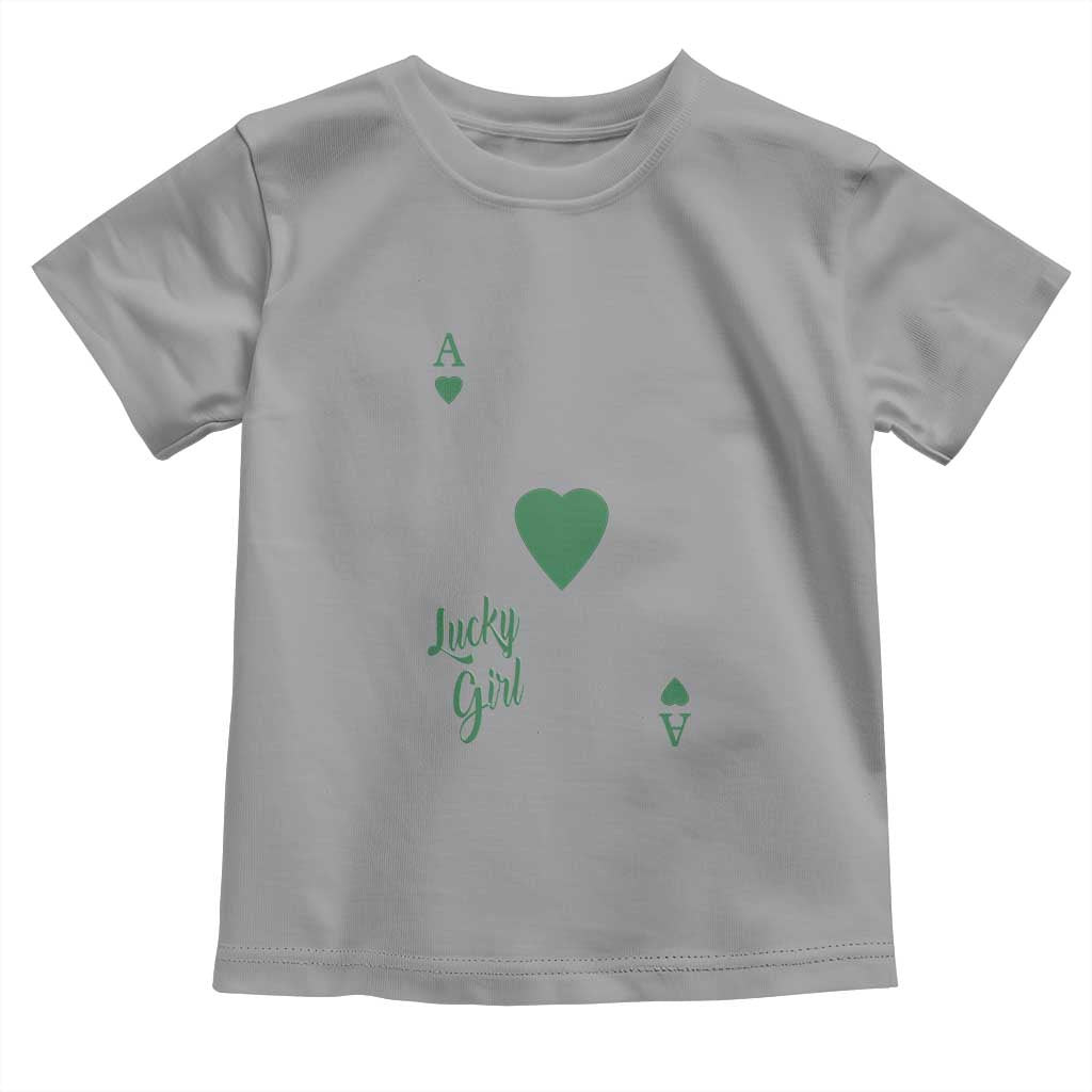St Patricks Day Irish Lucky Girl Toddler T Shirt TS10 Sport Gray Print Your Wear