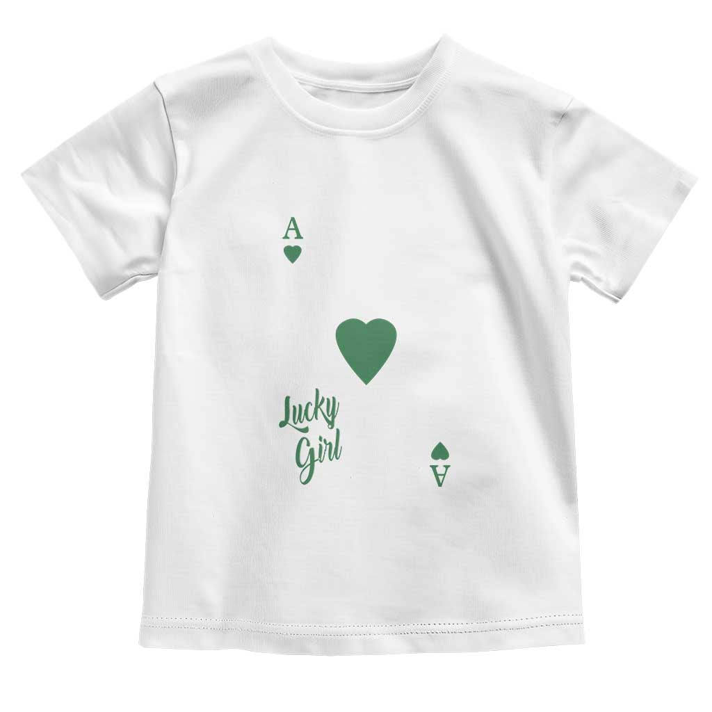 St Patricks Day Irish Lucky Girl Toddler T Shirt TS10 White Print Your Wear