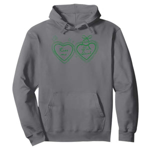 Kiss Me I'm Irish Hoodie Green Heart Locket St. Patrick's Day Pride TS10 Charcoal Print Your Wear