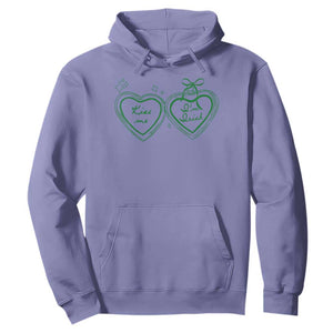 Kiss Me I'm Irish Hoodie Green Heart Locket St. Patrick's Day Pride TS10 Violet Print Your Wear