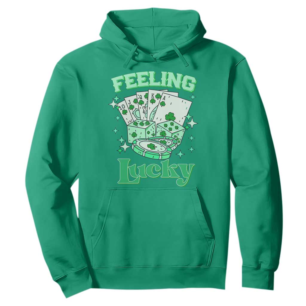 St. Patrick's Day Casino Feeling Lucky Hoodie Las Vegas Girls Trip TS10 Irish Green Print Your Wear