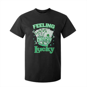 St. Patrick's Day Casino Feeling Lucky T Shirt For Kid Las Vegas Girls Trip TS10 Black Print Your Wear