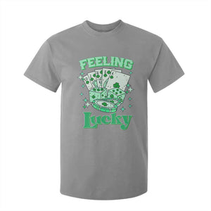 St. Patrick's Day Casino Feeling Lucky T Shirt For Kid Las Vegas Girls Trip TS10 Sport Gray Print Your Wear