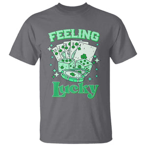 St. Patrick's Day Casino Feeling Lucky T Shirt Las Vegas Girls Trip TS10 Charcoal Print Your Wear