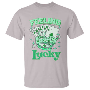 St. Patrick's Day Casino Feeling Lucky T Shirt Las Vegas Girls Trip TS10 Ice Gray Print Your Wear