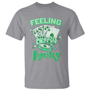 St. Patrick's Day Casino Feeling Lucky T Shirt Las Vegas Girls Trip TS10 Sport Gray Print Your Wear