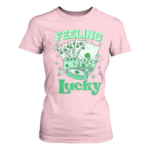 St. Patrick's Day Casino Feeling Lucky T Shirt For Women Las Vegas Girls Trip TS10 Light Pink Print Your Wear