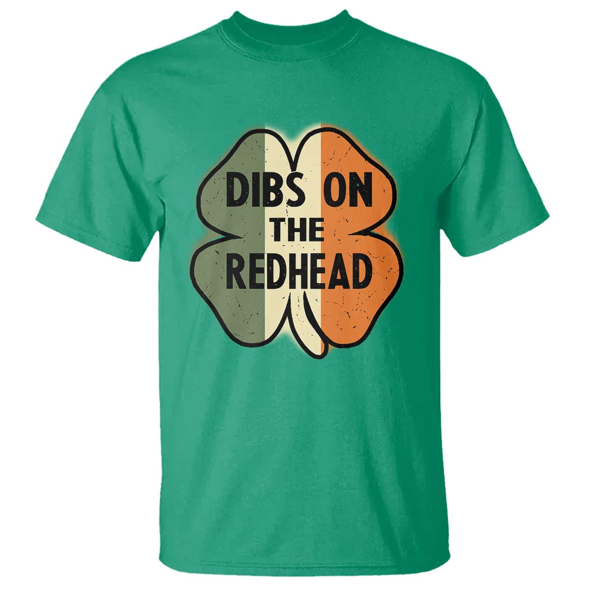 Funny Irish St Patricks Day T Shirt Shamrock Dibs On The Redhead TS10 Irish Green Print Your Wear