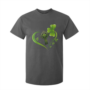 St Patricks Day T Shirt For Kid Lucky Clover Irish Shamrock Celtic Cross TS10 Dark Heather Print Your Wear