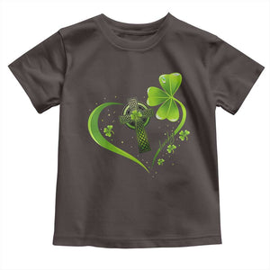St Patricks Day Toddler T Shirt Lucky Clover Irish Shamrock Celtic Cross TS10 Dark Chocolate Print Your Wear