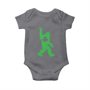St Patricks Day Bigfoot Baby Onesie Irish Sasquatch Shamrock TS10 Charcoal Print Your Wear