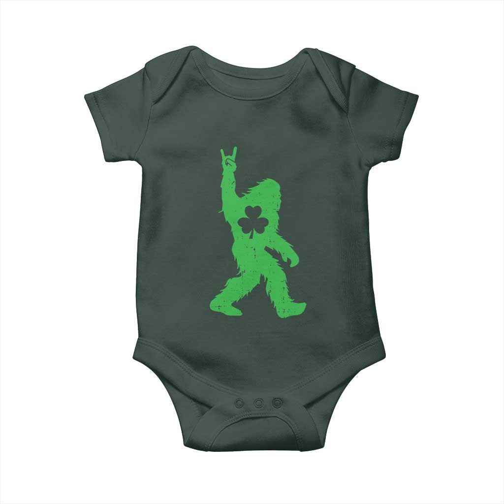 St Patricks Day Bigfoot Baby Onesie Irish Sasquatch Shamrock TS10 Print Your Wear