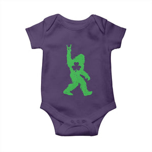 St Patricks Day Bigfoot Baby Onesie Irish Sasquatch Shamrock TS10 Purple Print Your Wear