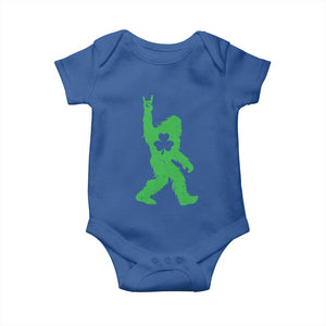 St Patricks Day Bigfoot Baby Onesie Irish Sasquatch Shamrock TS10 Royal Blue Print Your Wear