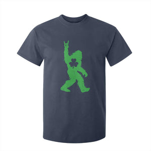 St Patricks Day Bigfoot T Shirt For Kid Irish Sasquatch Shamrock TS10 Navy Print Your Wear