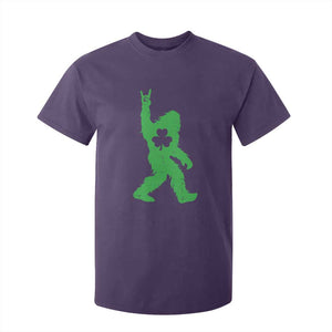 St Patricks Day Bigfoot T Shirt For Kid Irish Sasquatch Shamrock TS10 Purple Print Your Wear