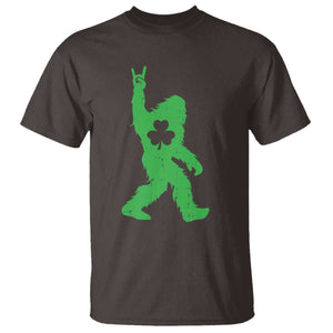 St Patricks Day Bigfoot T Shirt Irish Sasquatch Shamrock TS10 Dark Chocolate Print Your Wear