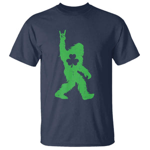 St Patricks Day Bigfoot T Shirt Irish Sasquatch Shamrock TS10 Navy Print Your Wear