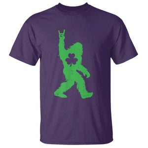 St Patricks Day Bigfoot T Shirt Irish Sasquatch Shamrock TS10 Purple Print Your Wear