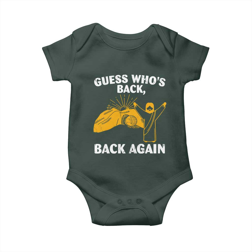 Christian Easter Baby Onesie Guess Who's Back Back Again TS10 Print Your Wear