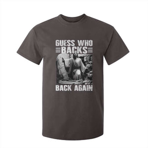 Easter Religious T Shirt For Kid Guess Who's Back Back Again Jesus Christian TS10 Dark Chocolate Print Your Wear