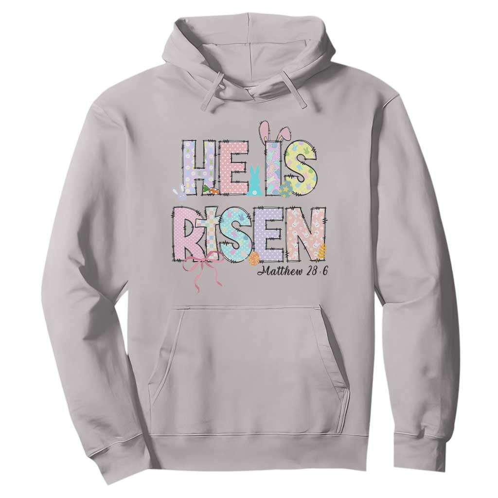 He is Risen Jesus Christian Happy Easter Hoodie TS10 Ice Gray Print Your Wear