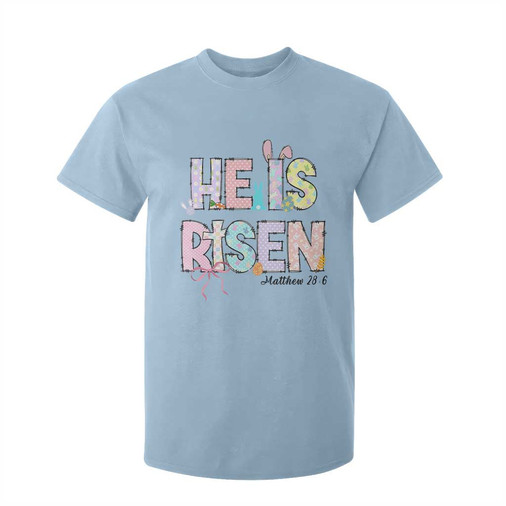 He is Risen Jesus Christian Happy Easter T Shirt For Kid TS10 Light Blue Print Your Wear