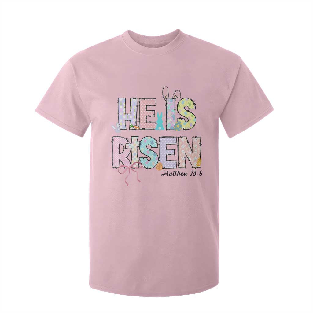 He is Risen Jesus Christian Happy Easter T Shirt For Kid TS10 Light Pink Print Your Wear