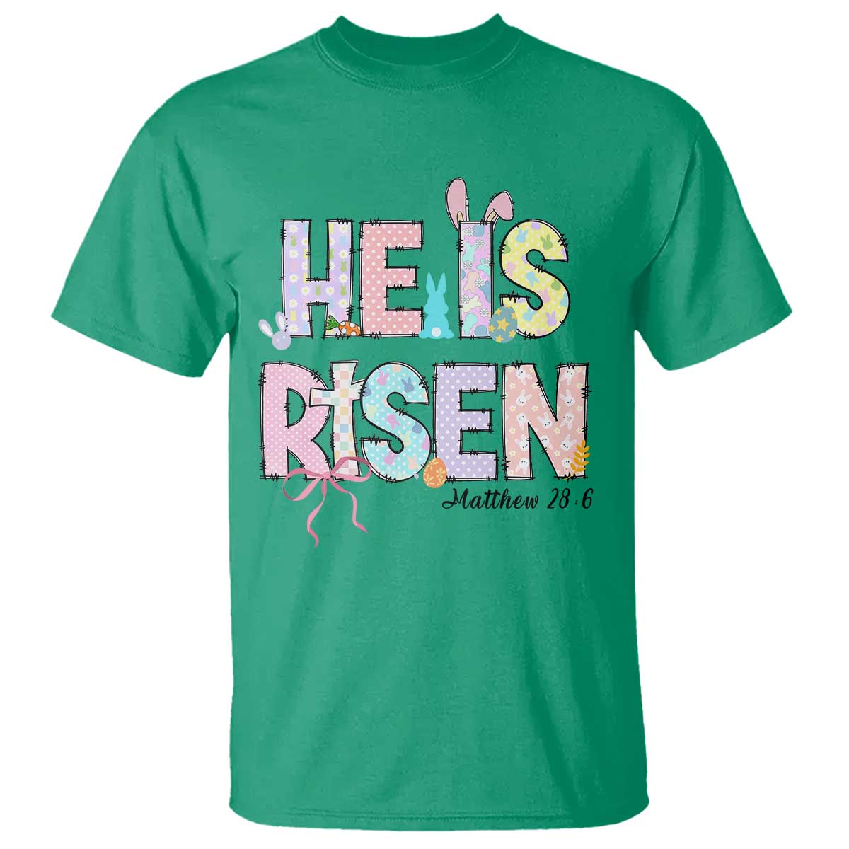He is Risen Jesus Christian Happy Easter T Shirt TS10 Irish Green Print Your Wear