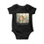 Lord Is My Shepherd Baby Onesie Easter Religious Christian Cross Bible Verse TS10 Black Print Your Wear