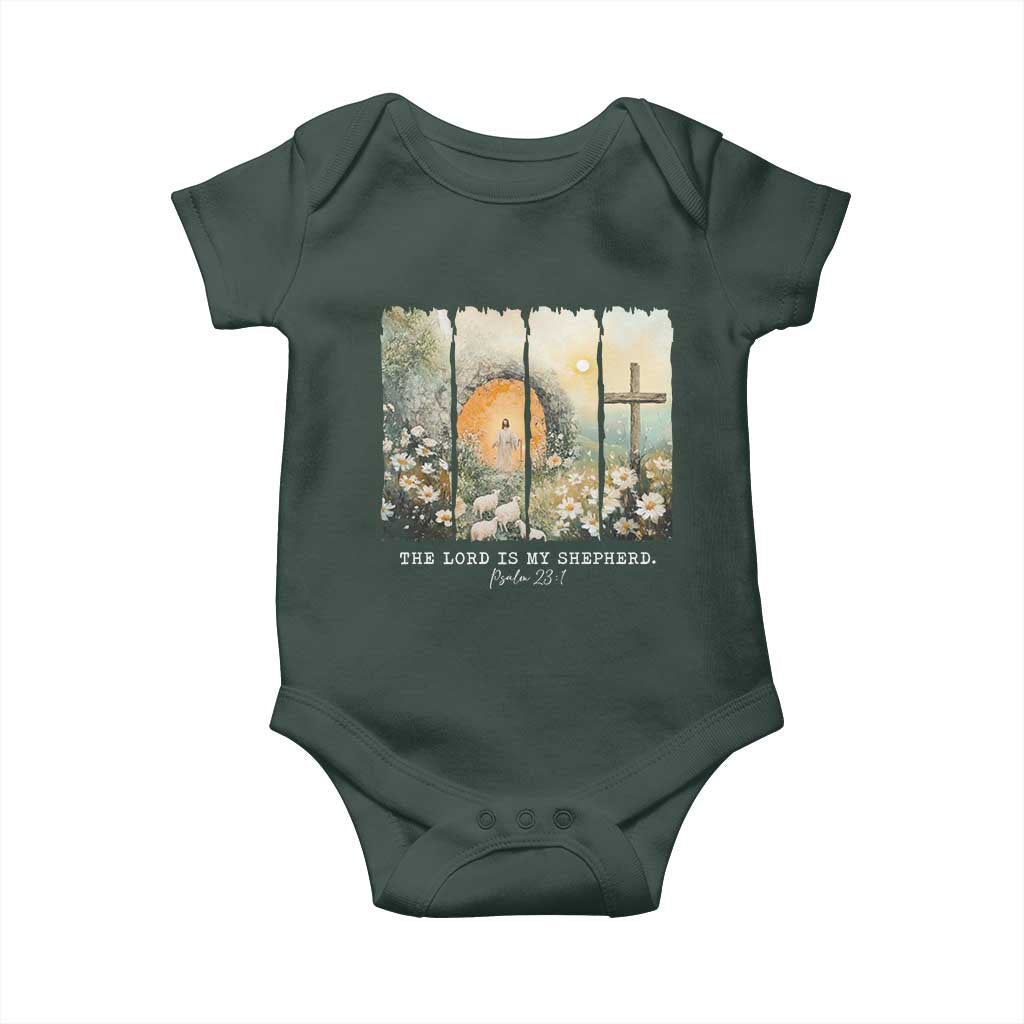 Lord Is My Shepherd Baby Onesie Easter Religious Christian Cross Bible Verse TS10 Print Your Wear