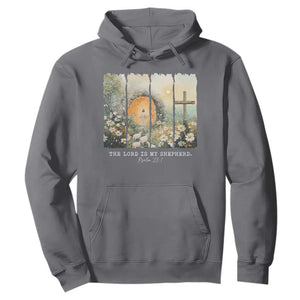 Lord Is My Shepherd Hoodie Easter Religious Christian Cross Bible Verse TS10 Charcoal Print Your Wear