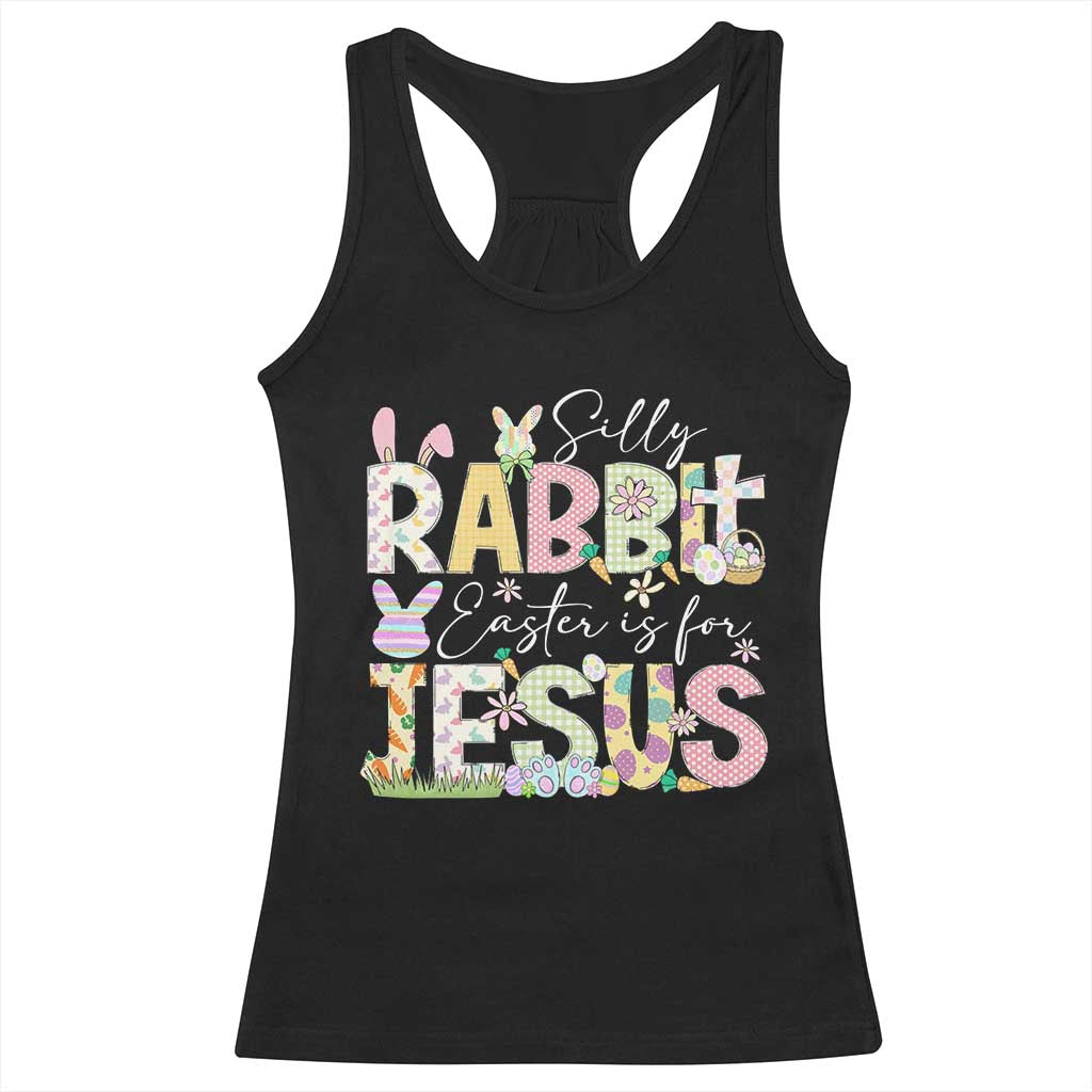 Funny Easter Christian Racerback Tank Top Silly Rabbit Easter Is For Jesus TS10 Black Print Your Wear