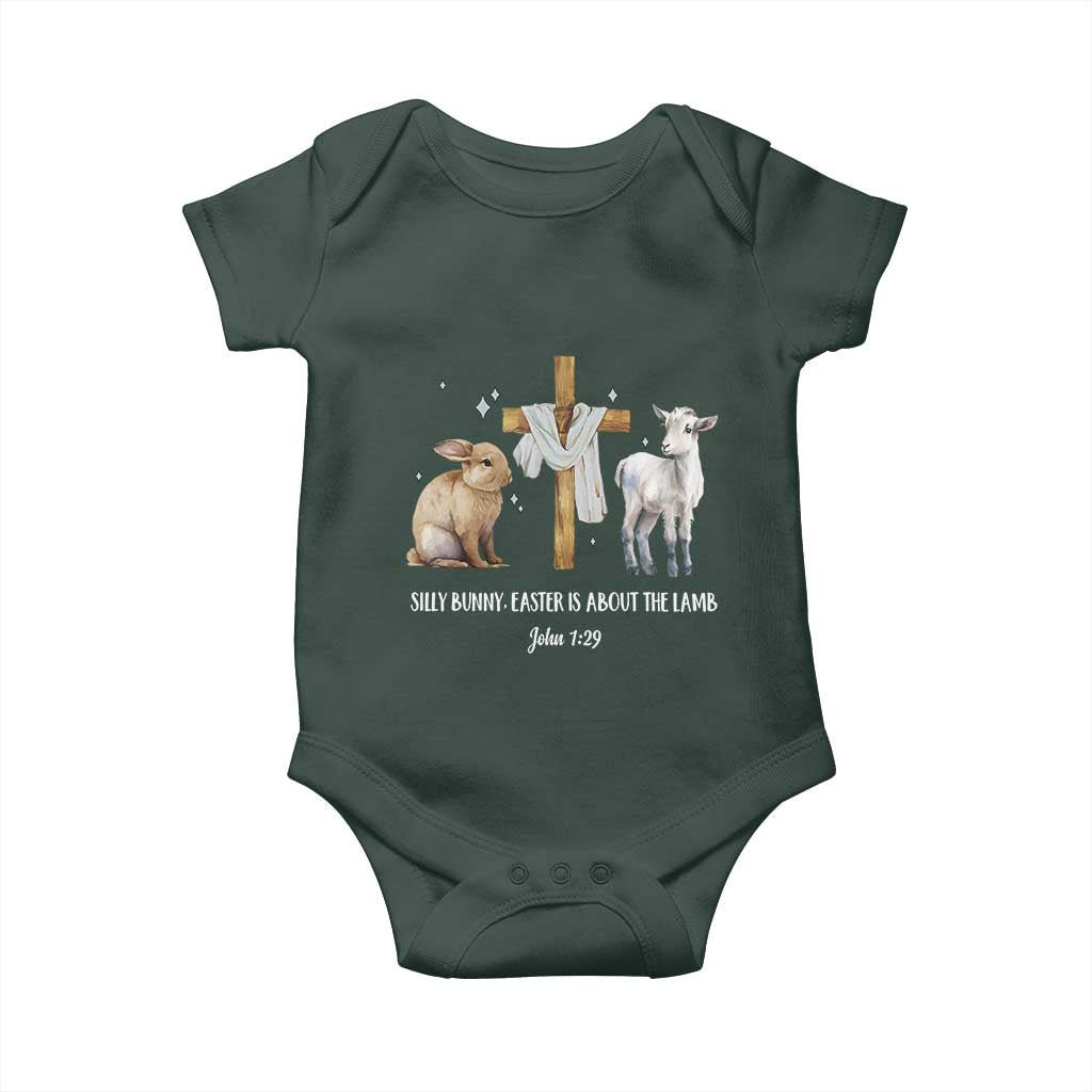 Easter Christian Baby Onesie Silly Rabbit Easter Is About The Lamb John 1:29 TS10 Print Your Wear
