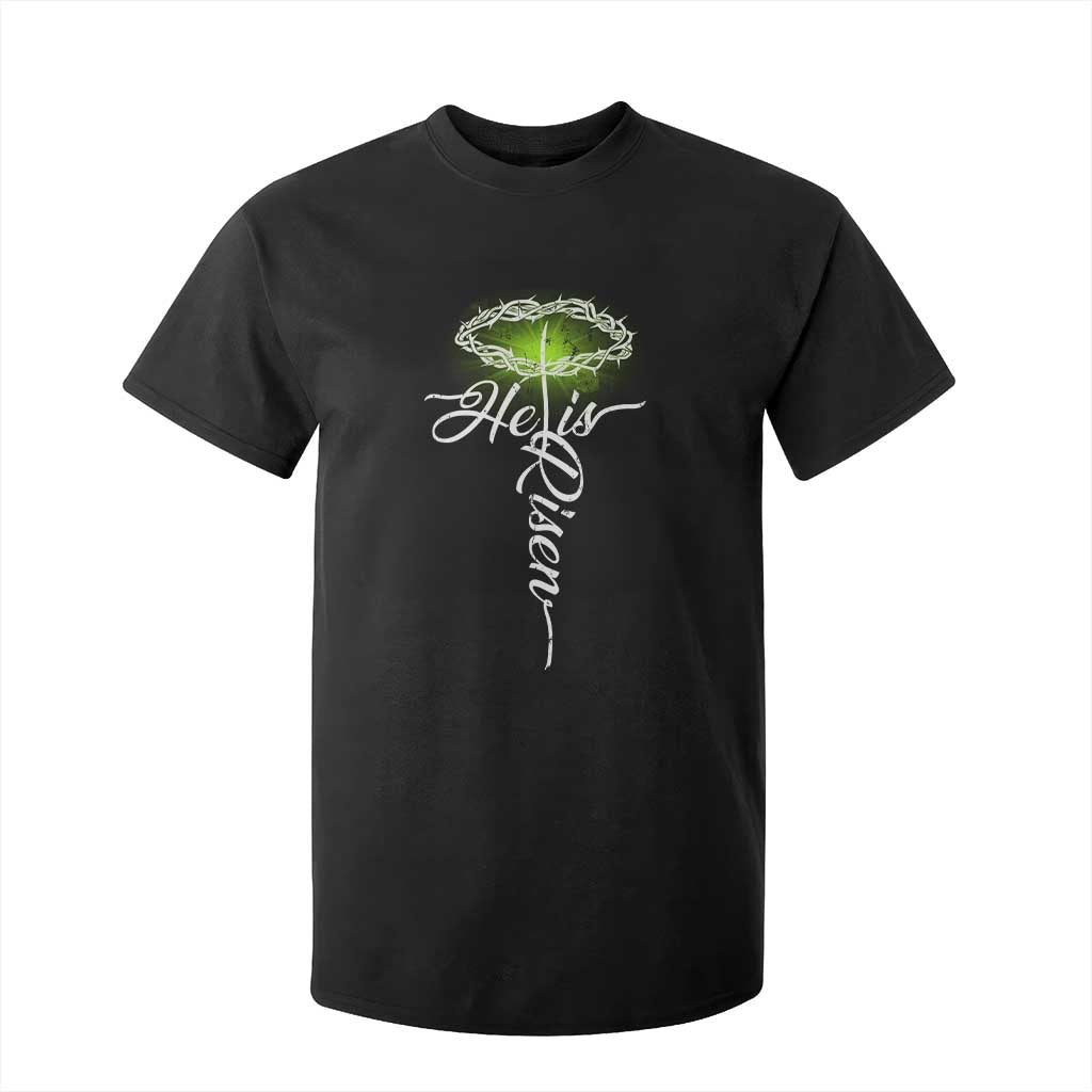He Is Risen T Shirt For Kid Cross Jesus Religious Easter TS10 Black Print Your Wear
