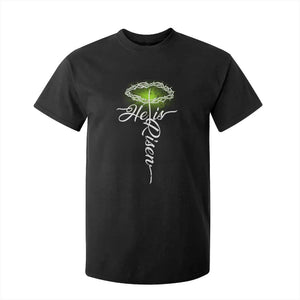 He Is Risen T Shirt For Kid Cross Jesus Religious Easter TS10 Black Print Your Wear