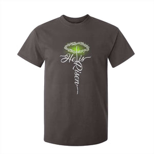 He Is Risen T Shirt For Kid Cross Jesus Religious Easter TS10 Dark Chocolate Print Your Wear