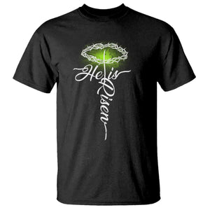 He Is Risen T Shirt Cross Jesus Religious Easter TS10 Black Print Your Wear