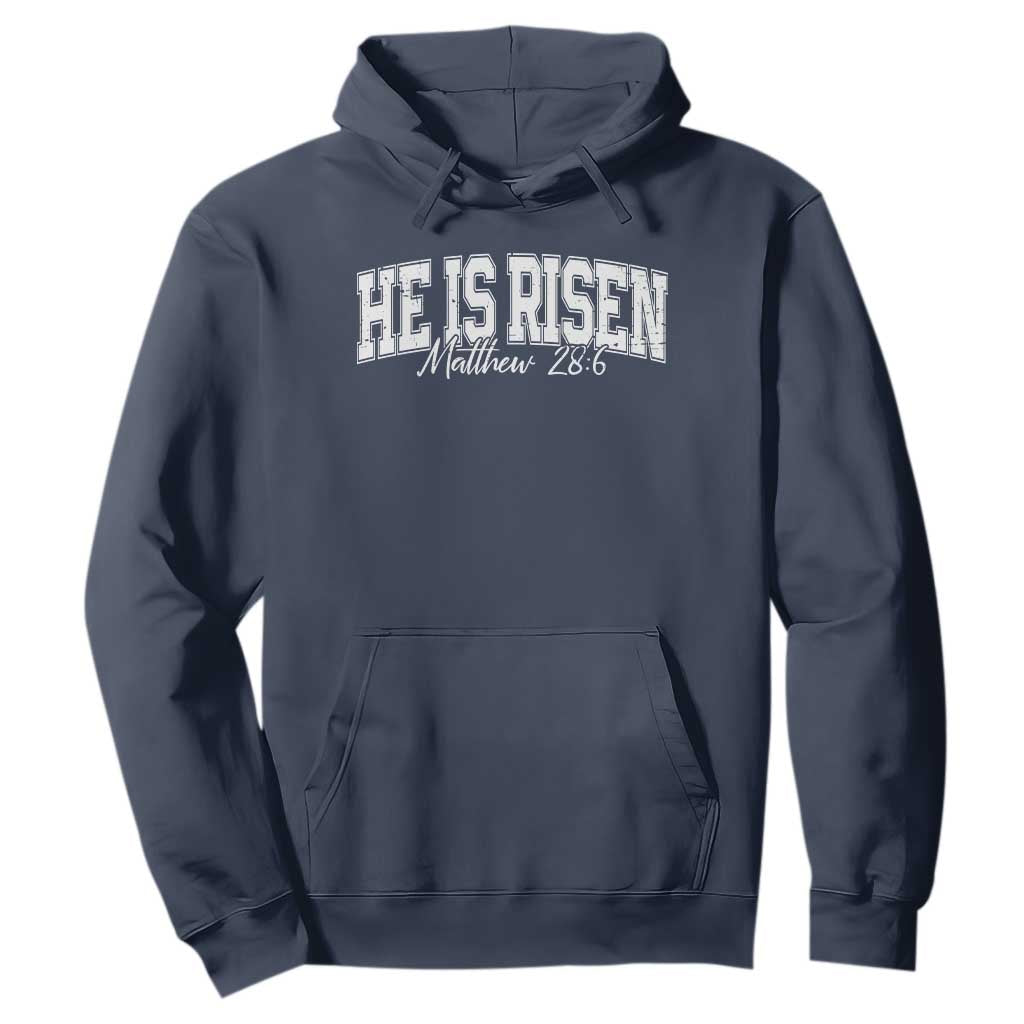 He Is Risen Hoodie Easter Day Christian Jesus Religious Gift TS10 Navy Print Your Wear